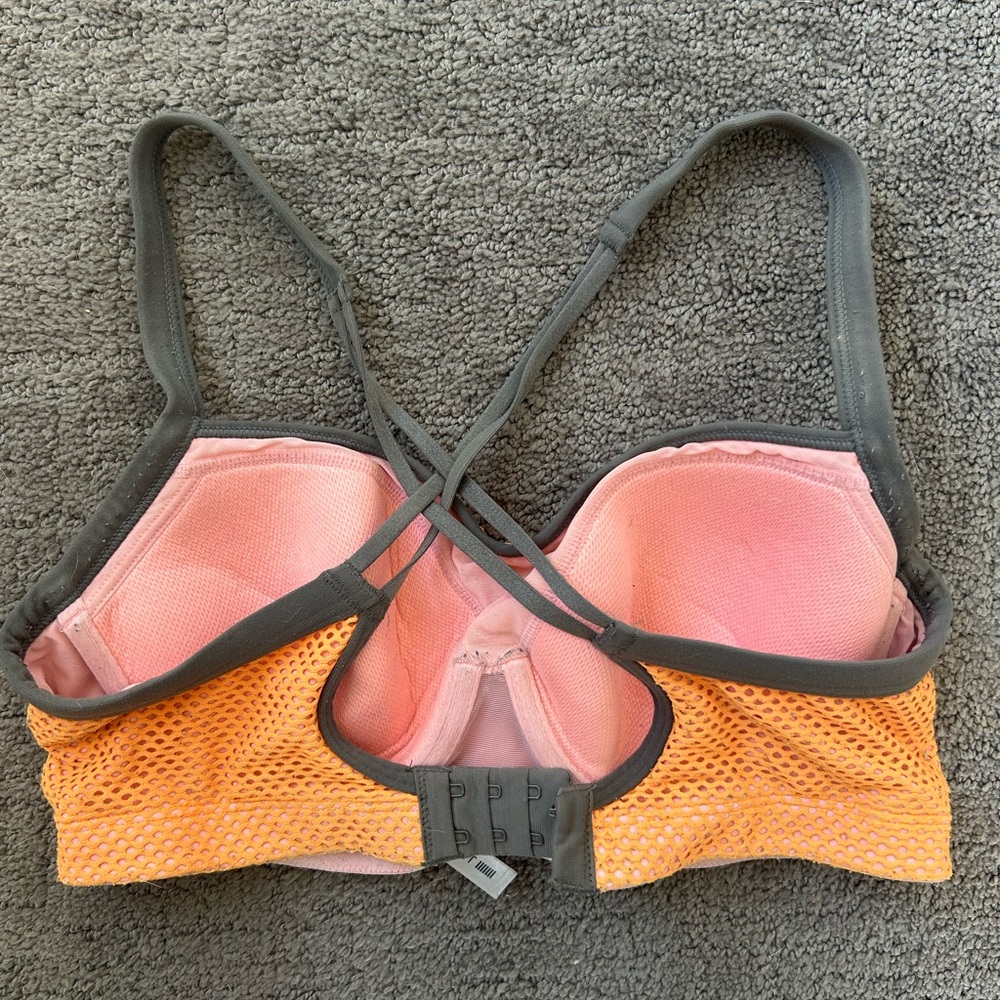 Victoria's Secret Orange and Gray Sports Bra - Picture 3 of 7